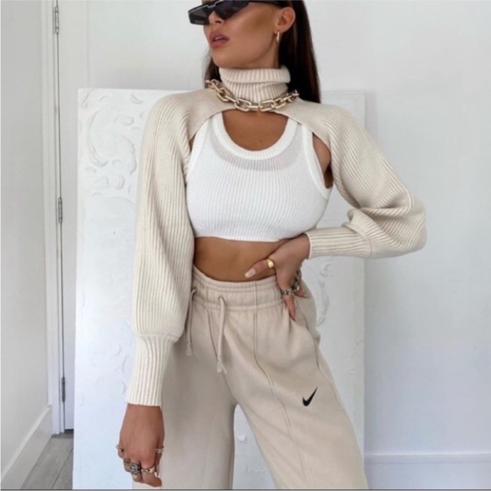 Zara Knit Turtle Neck Sleeves